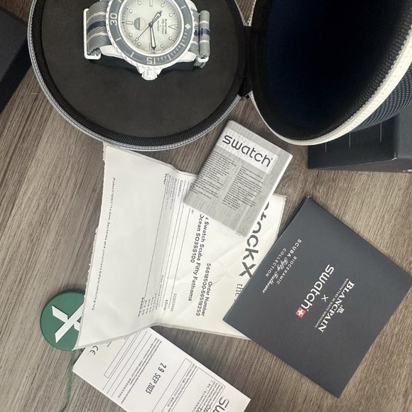 Swatch Scuba Fifty Fathoms SO35S100 / Antartic Ocean - Picture 8 of 14